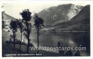 Real Photo Lunzersee mit Scheiblingstein Austria Postal Used Unknown 