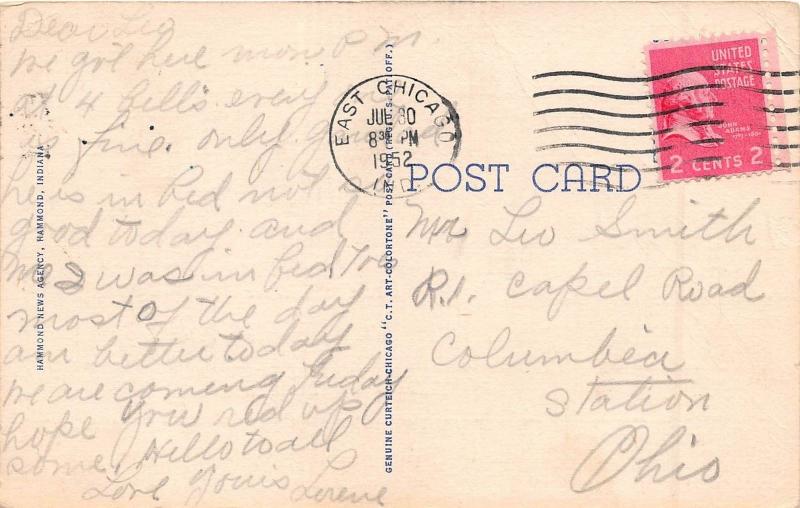 Indiana In Postcard 152 INDIANA HARBOR East Chicago THE SUPERHEATER COMPANY