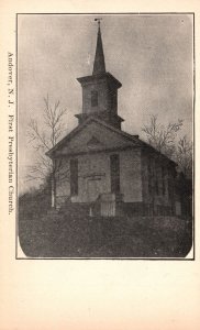 Vintage Postcard First Presbyterian Church Parish Building Andover New Jersey NJ