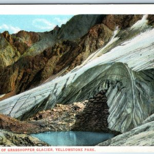 c1910s JE Haynes Face Grasshopper Glacier Nice Litho Yellowstone Park 21027 A222