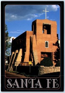 Postcard - San Miguel Mission - Santa Fe, New Mexico