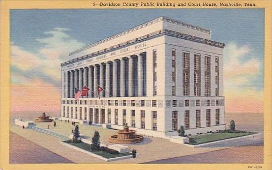 Davidson County Public Building And Court House Nashville Tennessee