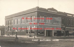 NE, Chadron, Nebraska, RPPC, First National Bank Building, Exterior Scene,Photo