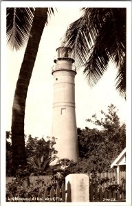 RPPC Lighthouse at Key West FL Vintage Postcard P43