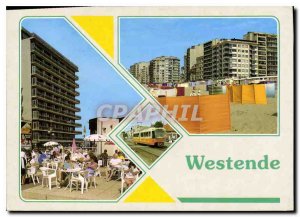 Modern Postcard Greetings from Westende