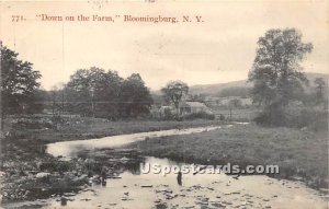 Down on the Farm - Bloomingburg, New York NY Postcard
