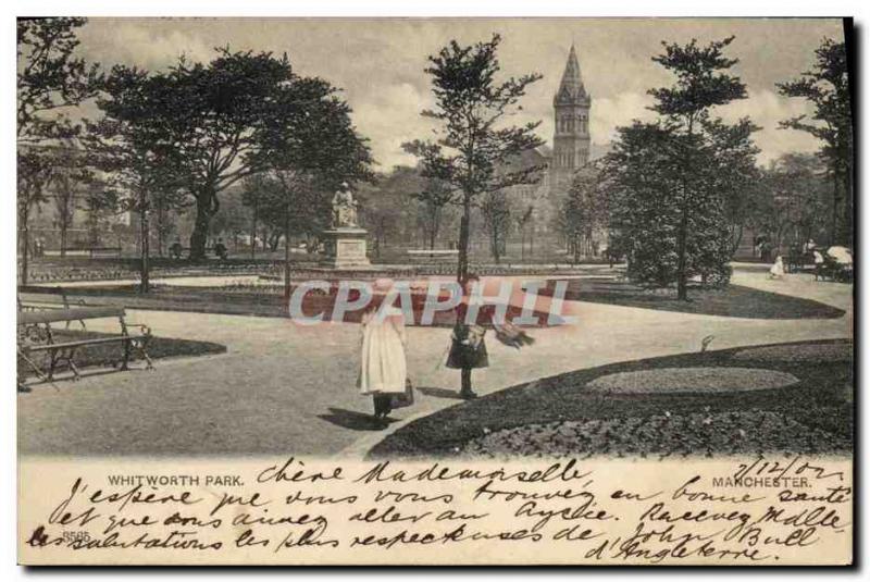 Whitworth Park Postcard Old Manchester