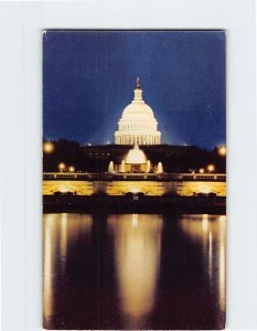 Postcard Capitol Plaza Fountain Washington District of Columbia USA