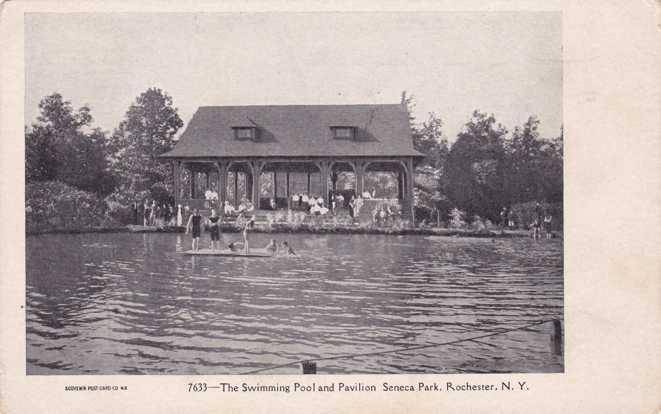 Swimming Pool and Raft - Seneca Park NY, Rochester, New York - UDB