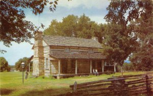 F.F. Latta Home, Prairie Grove, Arkansas, Battlefield Park ca 1950s Postcard