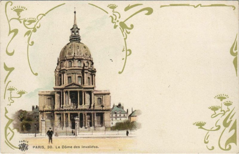 CPA PARIS LITHO 30. Dome des Invalides 924550