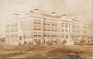 Victoria BC Victoria High School Vancouver Island Unused Real Photo Postcard G91