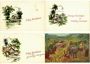 INDONESIA, ASIA, DUTCH INDIES POSTAL HISTORY 15 CPA (L2708)