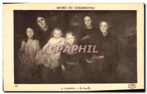 Old Postcard Musee Du Luxembourg Carriere Family