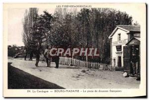 Postcard Old Customs Customs Cerdanya Bourg Madame The post french Pyrenees O...