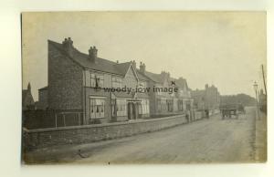 tp4347 - Unknown Location - Residential Homes with Horse & Haycart   - Postcard