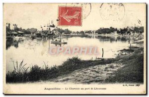 Old Postcard Angouleme Charente At Port Of Lhoumeau