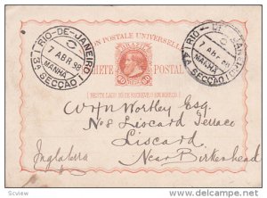 Postal Card , Rio de Janeiro , Brazil , PU-1888