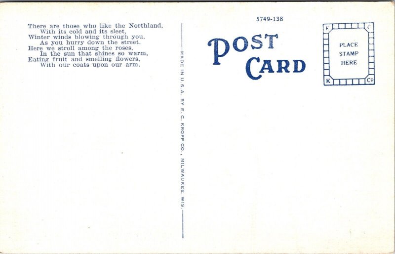 Miami Biltmore Hotel Golf Club House Coral Gable Florida Fl Northland Postcard 