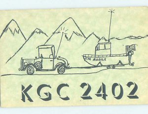 Pre-1980 RADIO CARD - CB HAM OR QSL Aurora Colorado CO AH2366