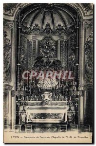 Postcard Old Lyon Shrine of the old Chapel of Our Lady of Fourviere