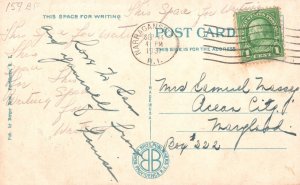 Vintage Postcard 1931 Scenic Cliffs And Dunmere Narragansett Pier Rhode Island