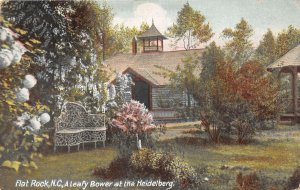 J31/ Flat Rock North Carolina Postcard c1910 Bower Heidelberg Garden  240