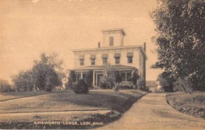 Lodi Ohio Ainsworth Lodge Vintage Postcard AA9427