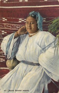 Cultures & ethnography Moorish North Africa ethnic woman portrait postcard