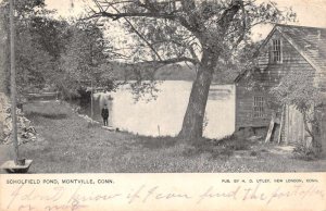 Montville Connecticut Scholfield Pond Scenic View Vintage Postcard AA84027