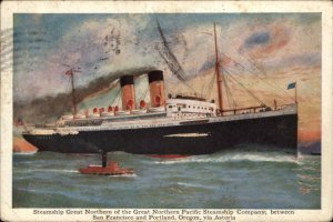 1915 HONOLULU HI CANCEL Steamship Steamer SHIP S.S. Great Northern