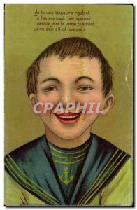 Humor - Illustration - I will always you laughing Marino - Old Postcard