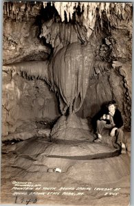 RPPC Fountain of Youth Round Spring State Park Eminence MO Vintage Postcard G34