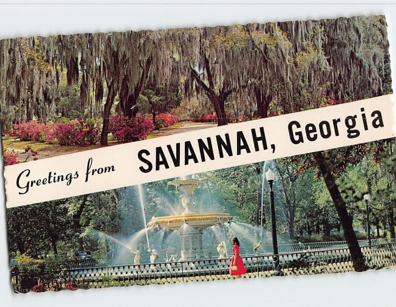 Postcard Greetings from Savannah, Georgia