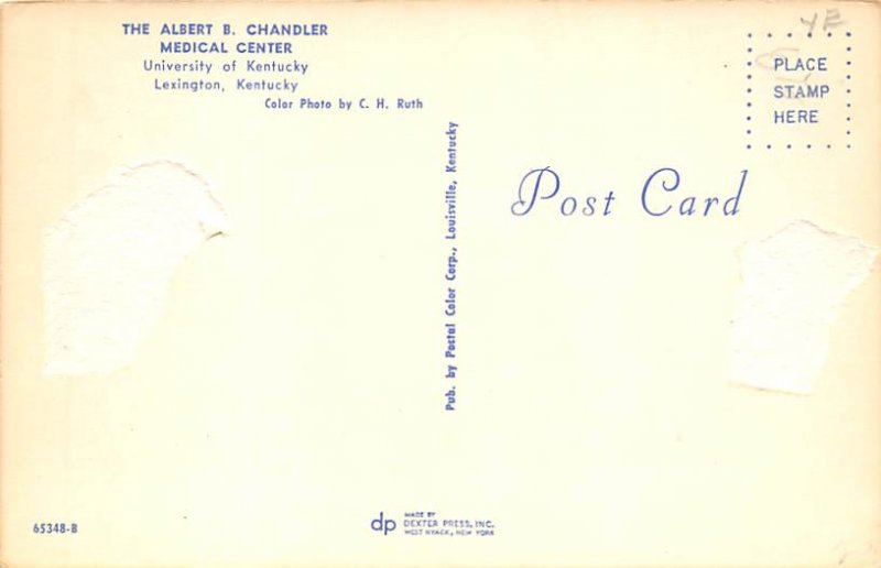 KY Postcard, Kentucky Post Card Albert B Chandler Medical Center University o...