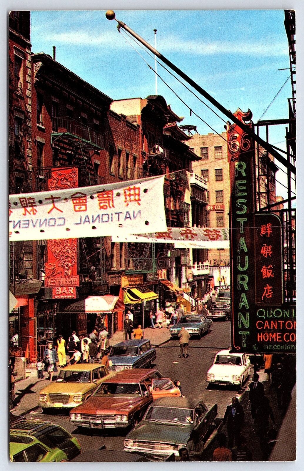 Chinatown New York City Curio Shops & Restaurants Tourist Attraction