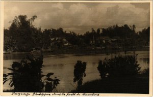 PC CPA PHILIPPINES, RIVER SCENE, Vintage Postcard (b19100)