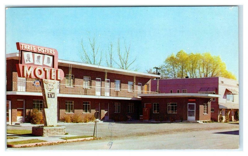 MONTPELIER, Idaho ID ~ Roadside THREE SISTERS MOTEL 1969 Bear Lake Co.  Postcard