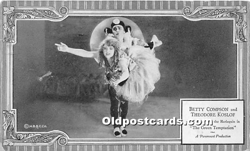 Betty Compson & Theodore Koslof As Genille, The Green Temptation Unused 