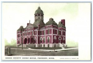 c1910's Dodge County Court House Exterior Fremont Nebraska NE Unposted Postcard