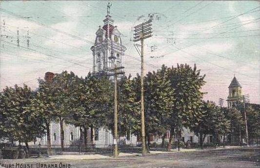 Ohio Urbana Court House 1908