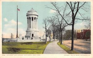 New York City~Soldiers & Sailors Monument~Trees by Unpaved Street~1903 Phostint