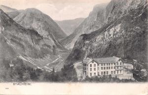 STALHEIM HORDALAND NORWAY NORGE POSTCARD 1908