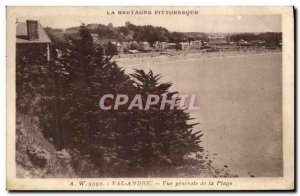 Postcard Old Val Andre Vue Generale de la Plage