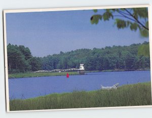 Postcard Marshall's Point Light, Bath, Maine