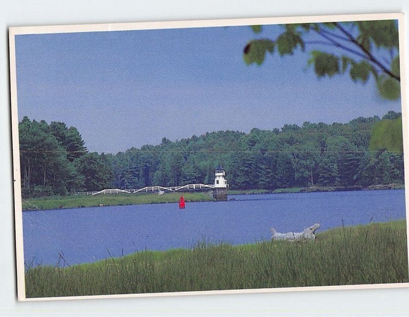 Postcard Marshall's Point Light, Bath, Maine