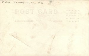 Postcard RPPC Rhode Island Jamestown Bridge 1920s 23-10087