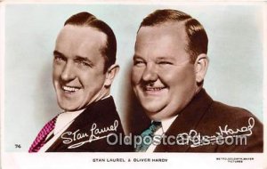 Stan Laurel & Oliver Hardy Movie Actor / Actress Unused 