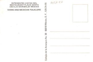 Plaza Santa Cecilla Mexico Tarjeta Postal Unused 
