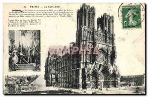 Old Postcard Reims Cathedral